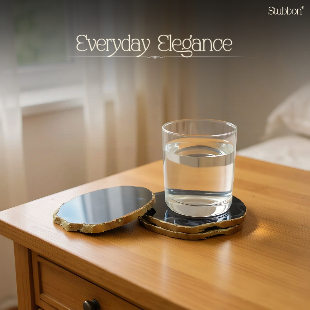 Black Agate Coasters