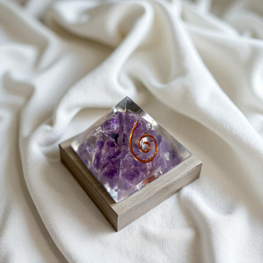 Amethyst Orgonite Pyramid