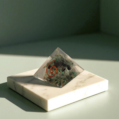 Green Jade Orgonite Pyramid