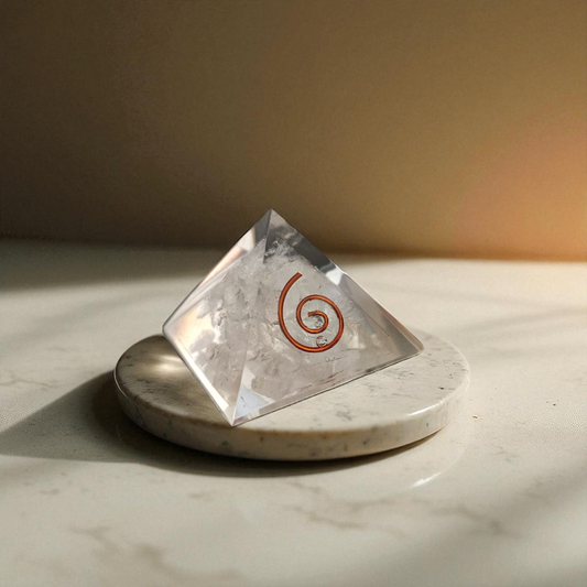 Clear Quartz Orgonite Pyramid