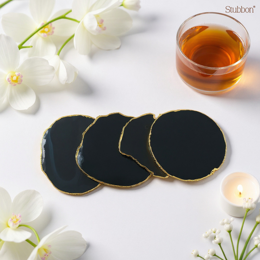 Black Agate Coasters