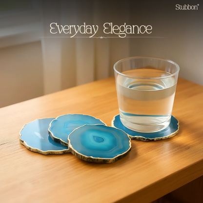Blue Agate Coasters