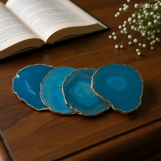 Blue Agate Coasters