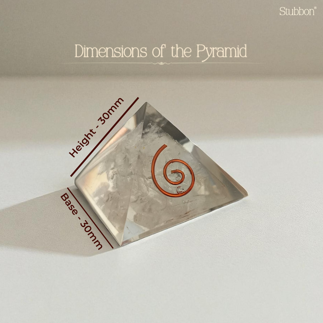 Clear Quartz Orgonite Pyramid