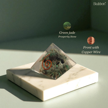 Green Jade Orgonite Pyramid