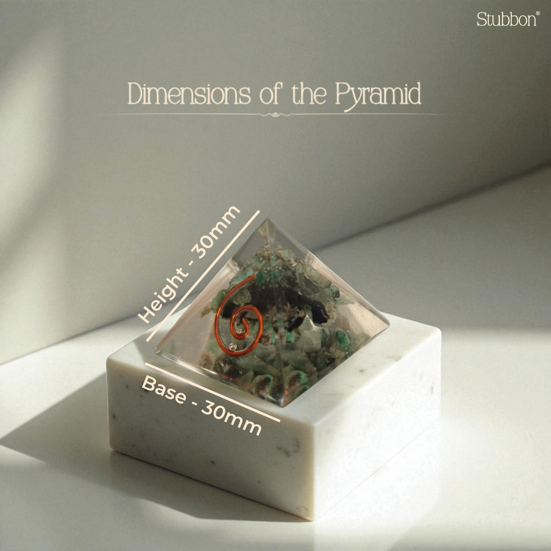 Green Jade Orgonite Pyramid