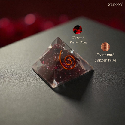 Garnet Orgonite Pyramid