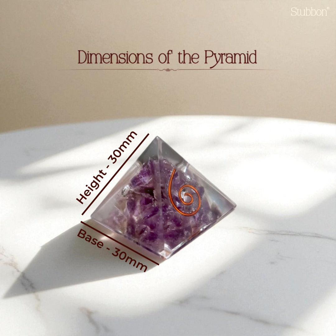 Amethyst Orgonite Pyramid