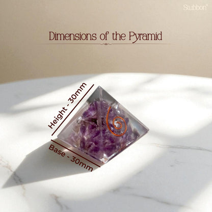 Amethyst Orgonite Pyramid