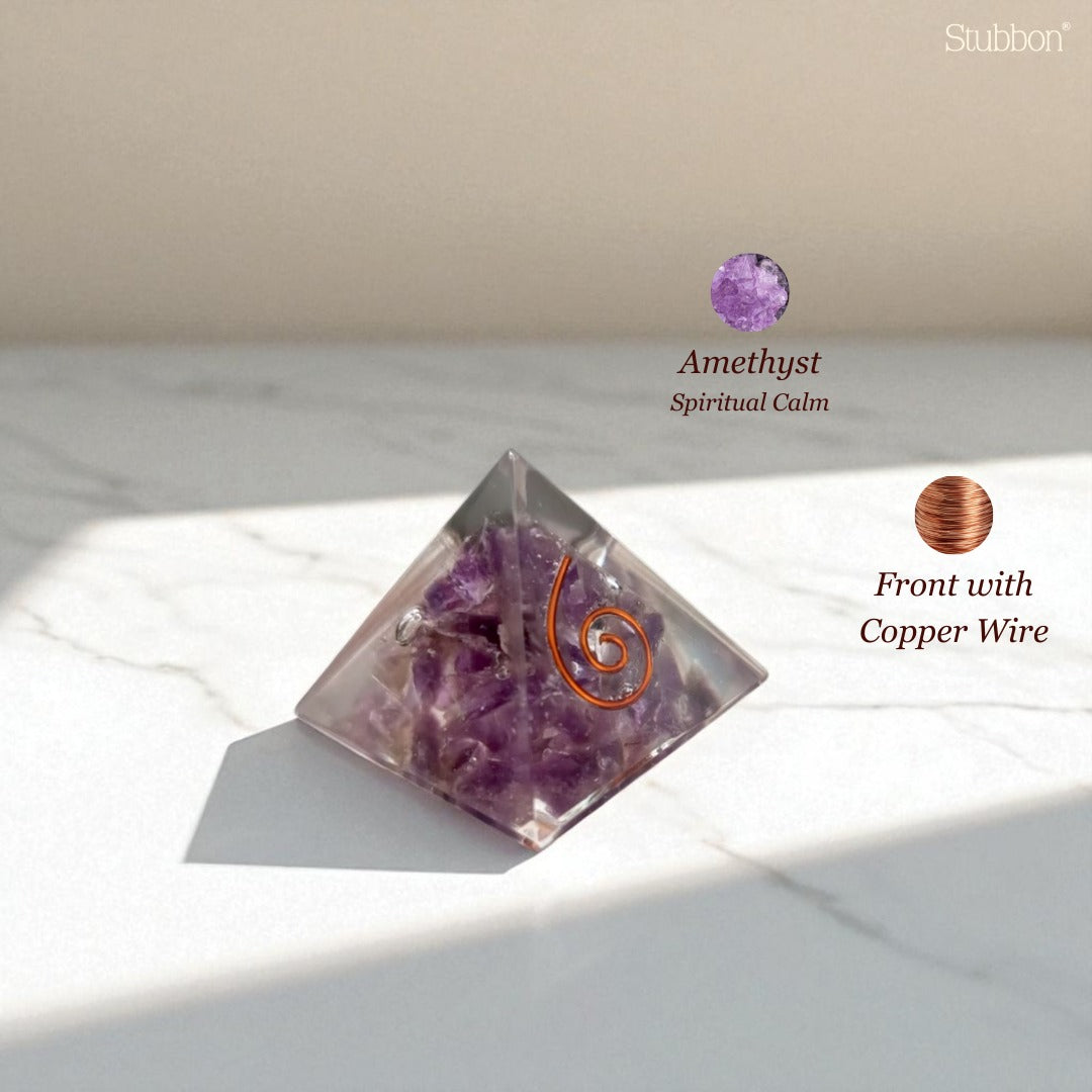 Amethyst Orgonite Pyramid