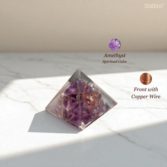 Amethyst Orgonite Pyramid