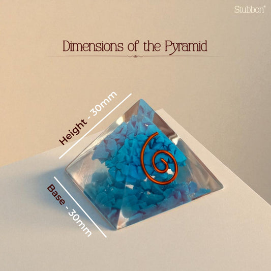 Blue Turquoise Orgonite Pyramid