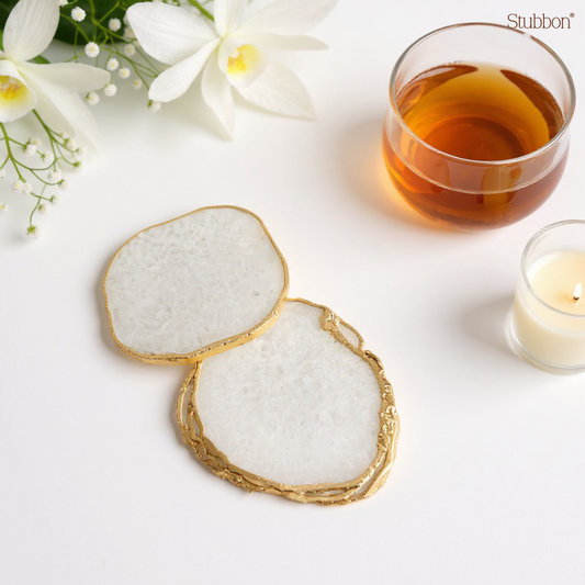 White Agate Coasters