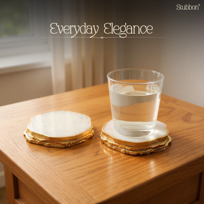 White Agate Coasters