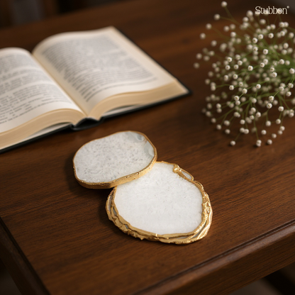 White Agate Coasters