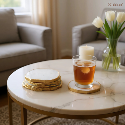 White Agate Coasters